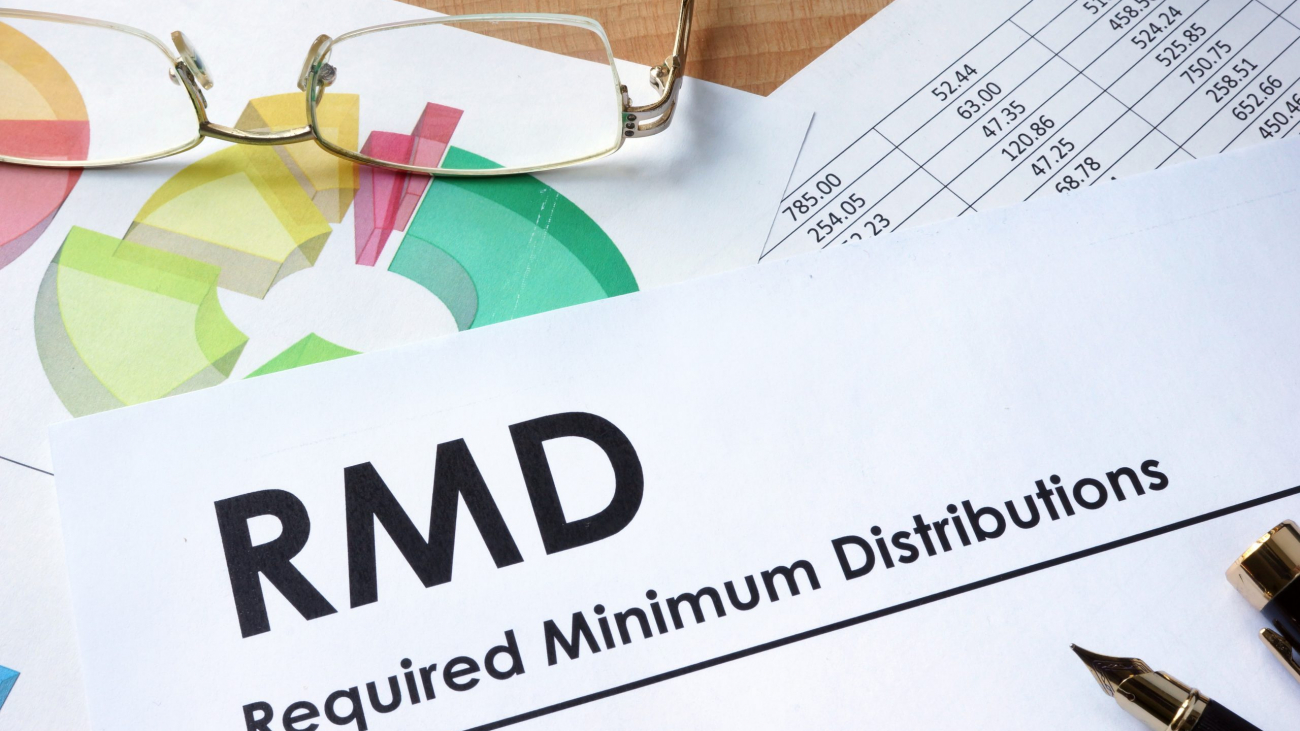 Paper with words RMD required minimum distributions